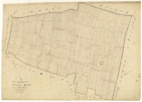 Ossey-les-Trois-Maisons, section D dite de Mont-Etor, feuille  n° 1