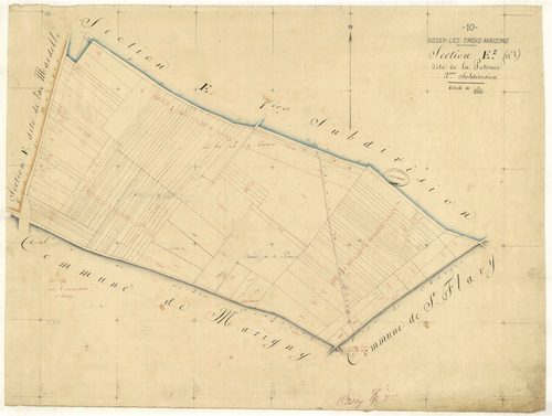 Ossey-les-Trois-Maisons, section E dite de la Potence, feuille  n° 2