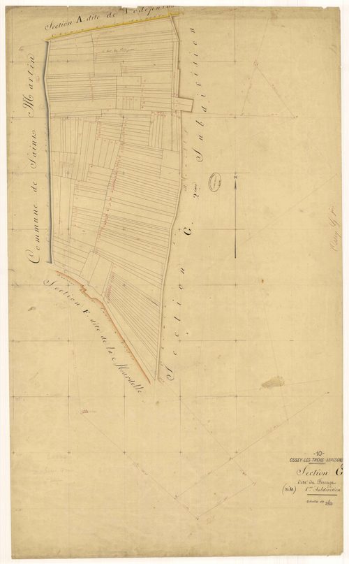 Ossey-les-Trois-Maisons, section G dite du Ferrage, feuille  n° 1