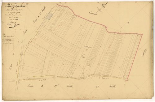 Paisy-Cosdon, section B dite de Paisy-Cosdon, feuille n° 3