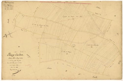 Paisy-Cosdon, section B dite de Paisy-Cosdon, feuille n° 8