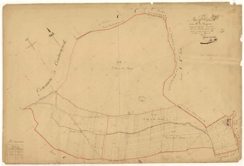 Paisy-Cosdon, section C dite de Vaujurenne, feuille n° 3