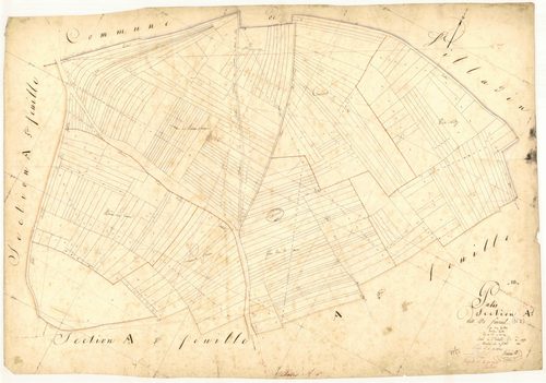 Pâlis, section A dite de Frésent, feuille n° 1, parcelles n° 1-359