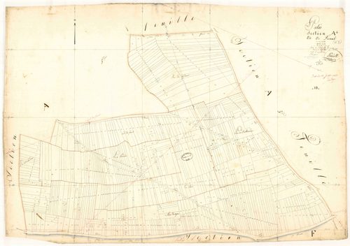 Pâlis, section A dite de Frésent, feuille n° 4, parcelles n° 1331-1976