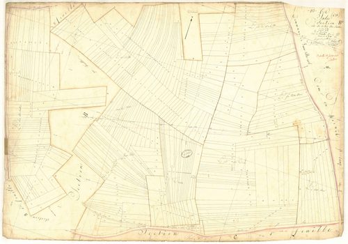 Pâlis, section B dite de la haie des Boullins, feuille n° 5, parcelles n° 1716-2109