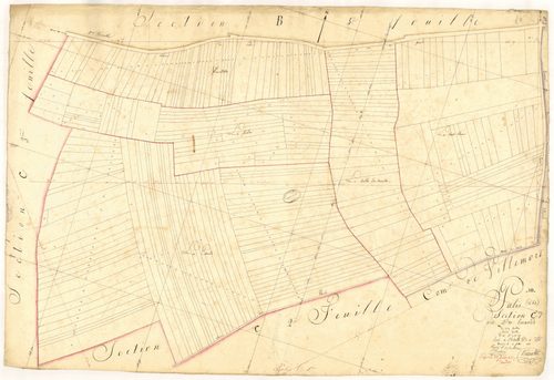 Pâlis, section C dite des essarts, feuille n° 1, parcelles n° 1-253