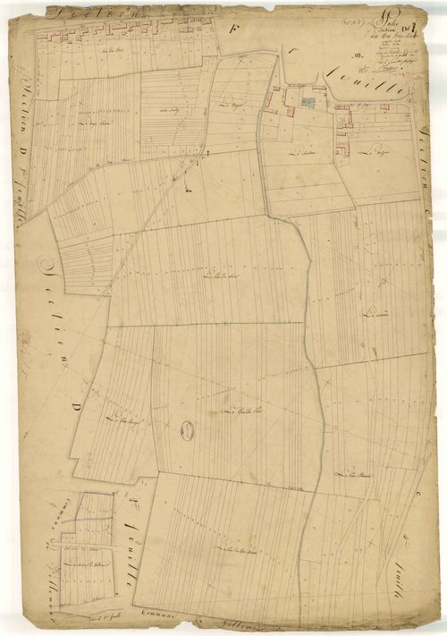 Pâlis, section D dite du bois Marot, feuille n° 1, parcelles n° 1-441