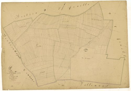 Pâlis, section D dite du bois Marot, feuille n° 2, parcelles n° 442-788