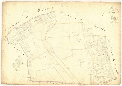 Pâlis, section E dite de Serbillon, feuille n° 2, parcelles n° 483-929