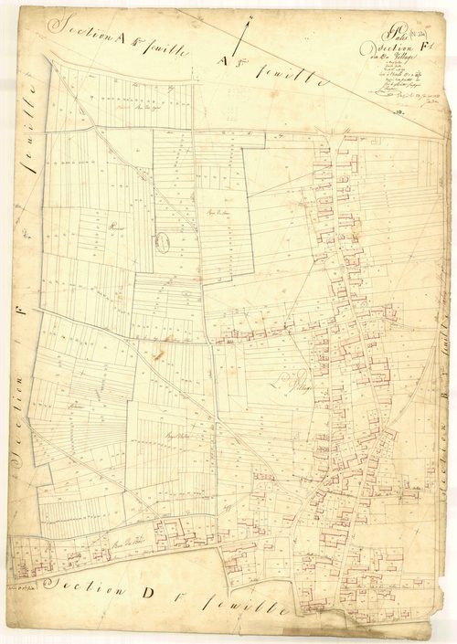 Pâlis, section F dite du village, feuille n° 1, parcelles n° 1-873