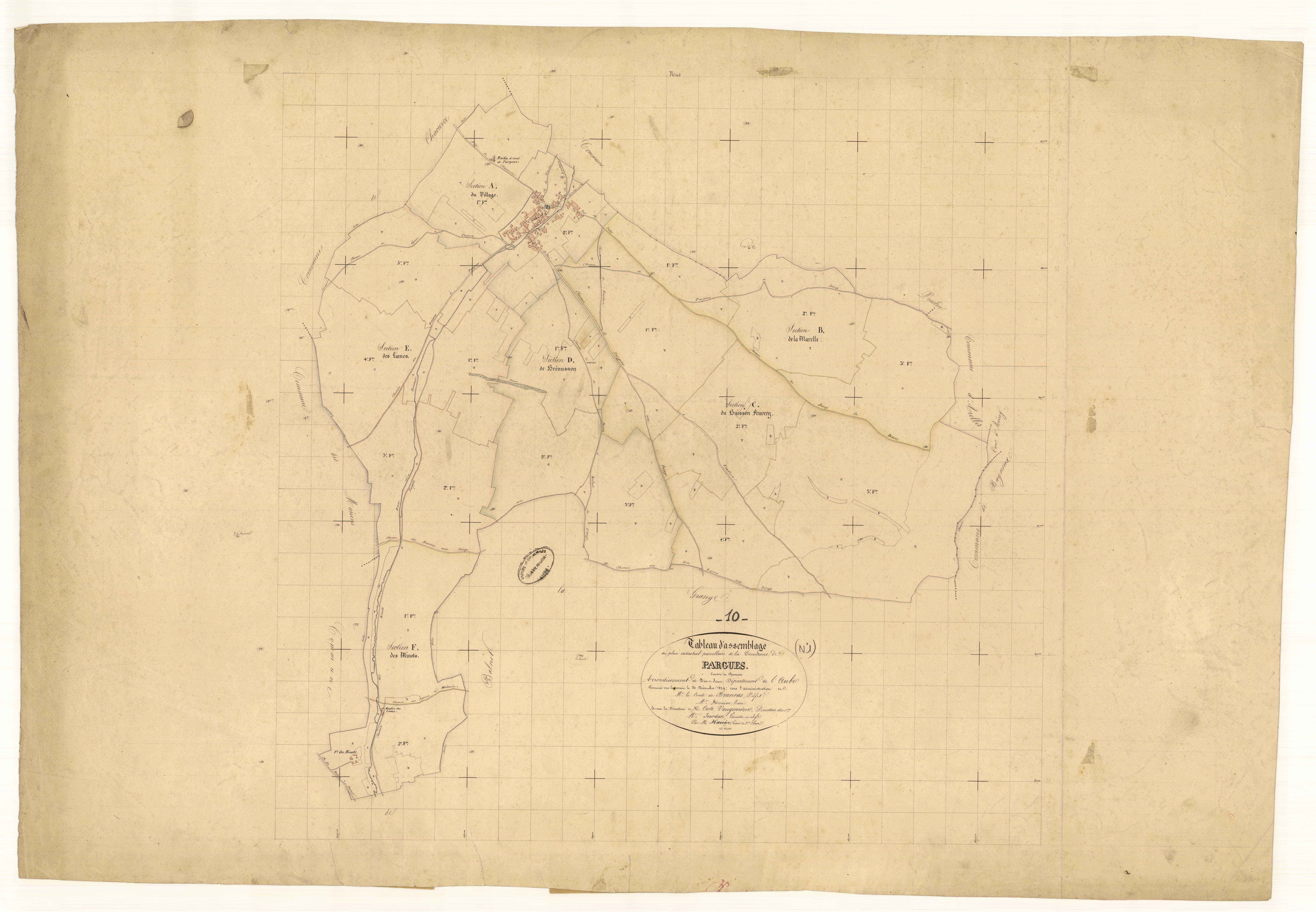 Pargues, tableau d'assemblage