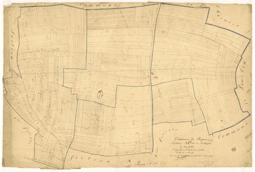 Pargues, section A dite du village, feuille n° 1, parcelles n° 1-529