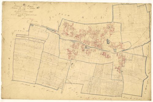 Pargues, section A dite du village, feuille n° 2, parcelles n° 530-1557