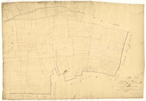 Pargues, section E dite des Lames, feuille n° 1, parcelles n° 1-375
