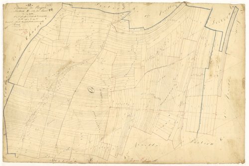 Pargues, section E dite des Lames, feuille n° 5, parcelles n° 1096-1519