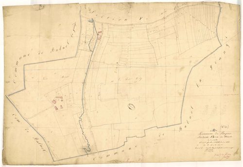 Pargues, section F dite des Minots, feuille n° 2, parcelles n° 355-452