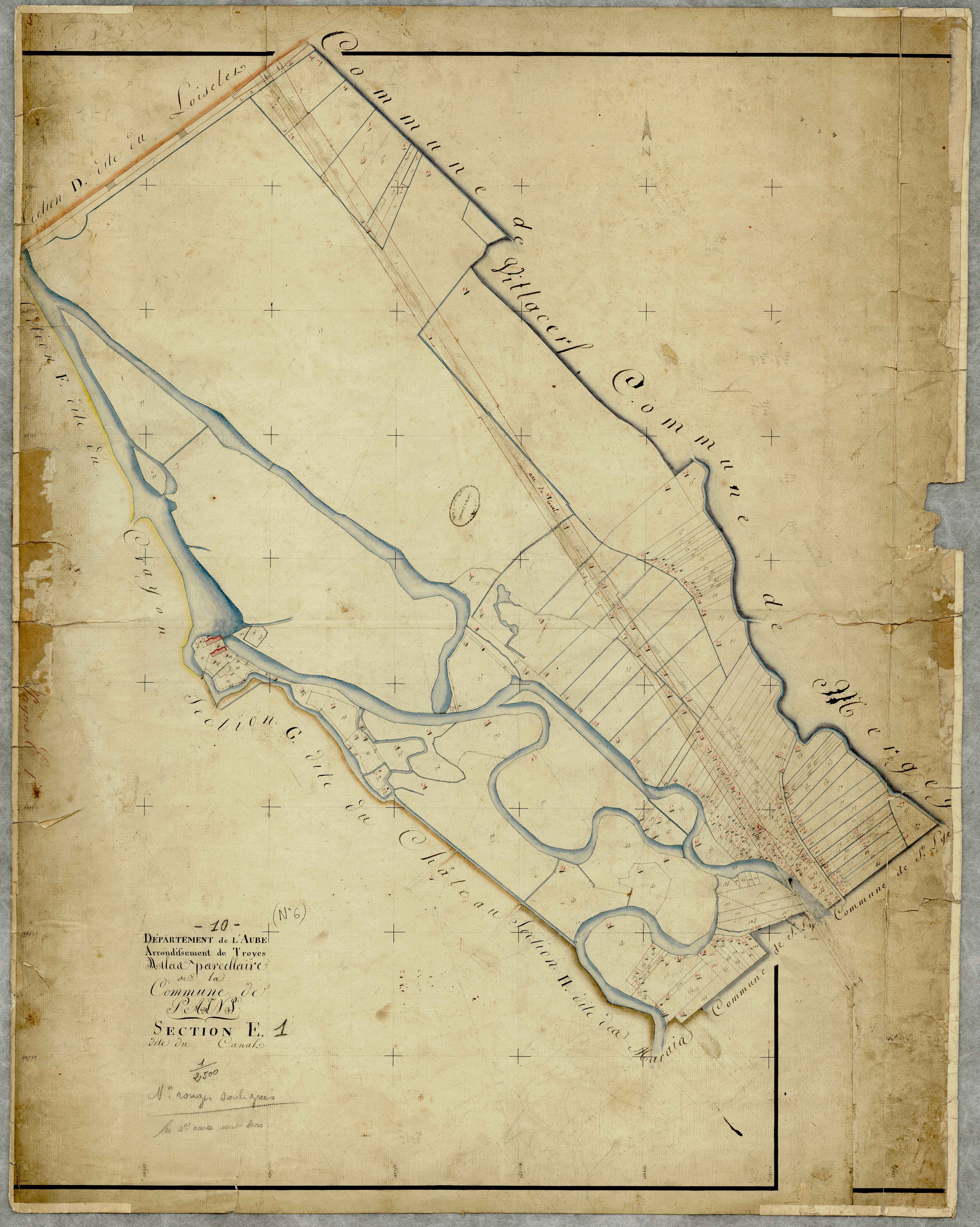 Payns, section E dite du canal, feuille n° 1