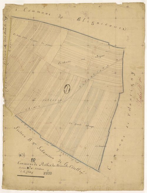 Perthes-les-Brienne, section B dite de la Côtelle, feuille n° 1