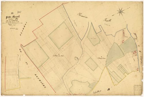 Petit-Mesnil, section D dite de la Garenne, feuille n° 2