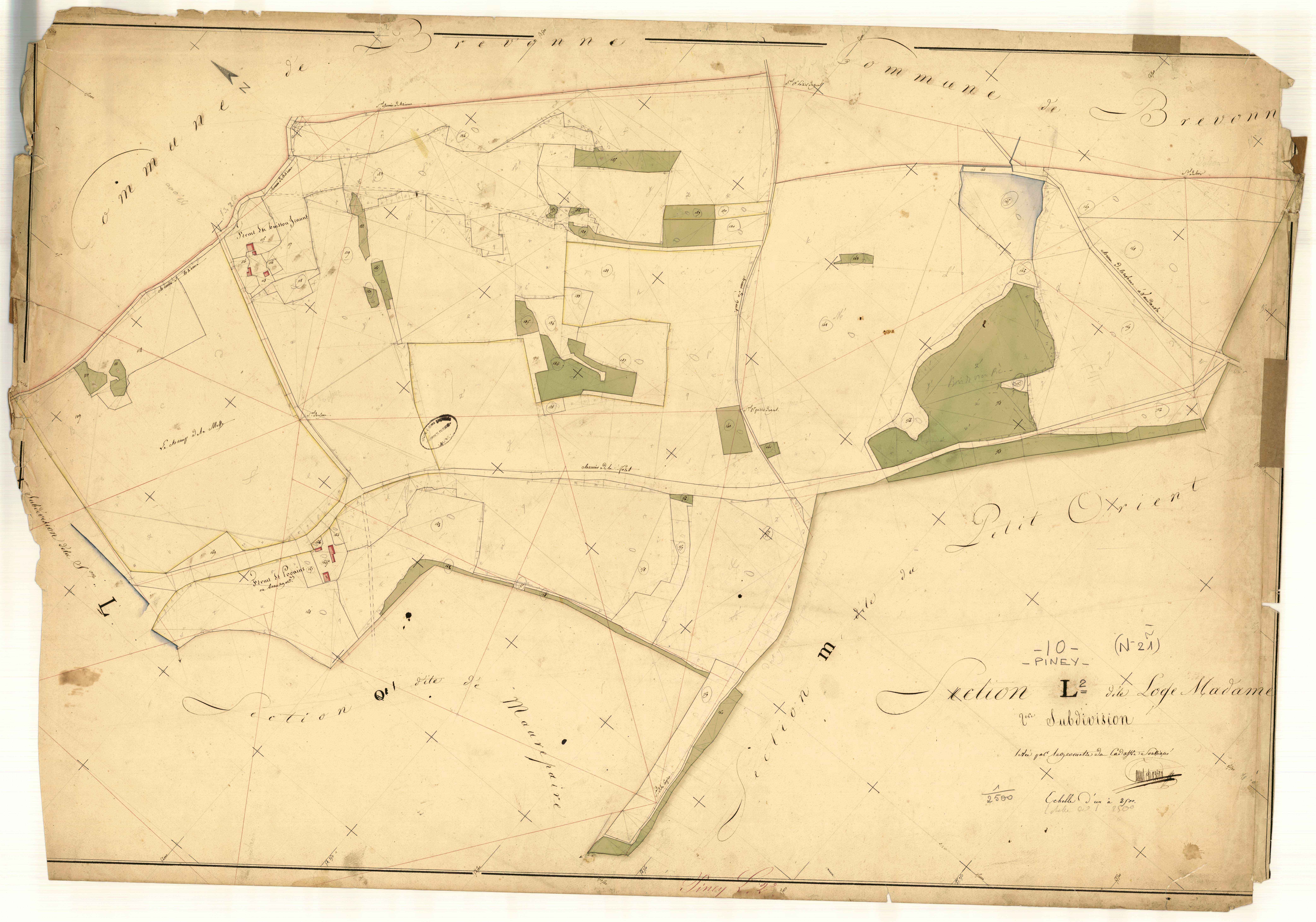 Piney, section L dite Loge-Madame, feuille n° 2
