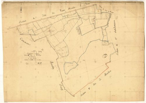 Piney, section Q dite de Rachizy, feuille n° 1