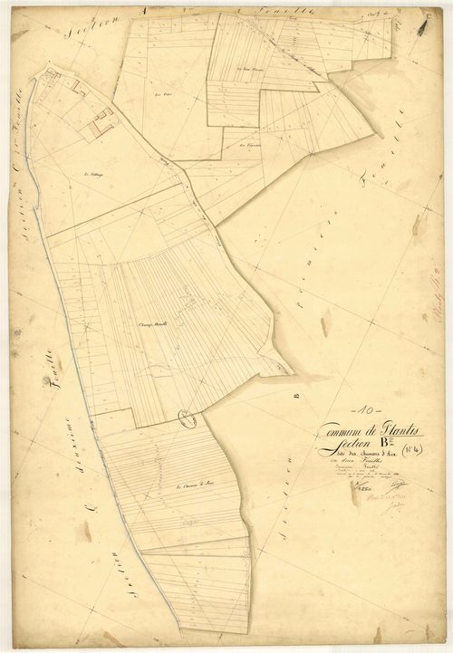 Planty, section B dite des Chemins d'Aix, feuille n° 2