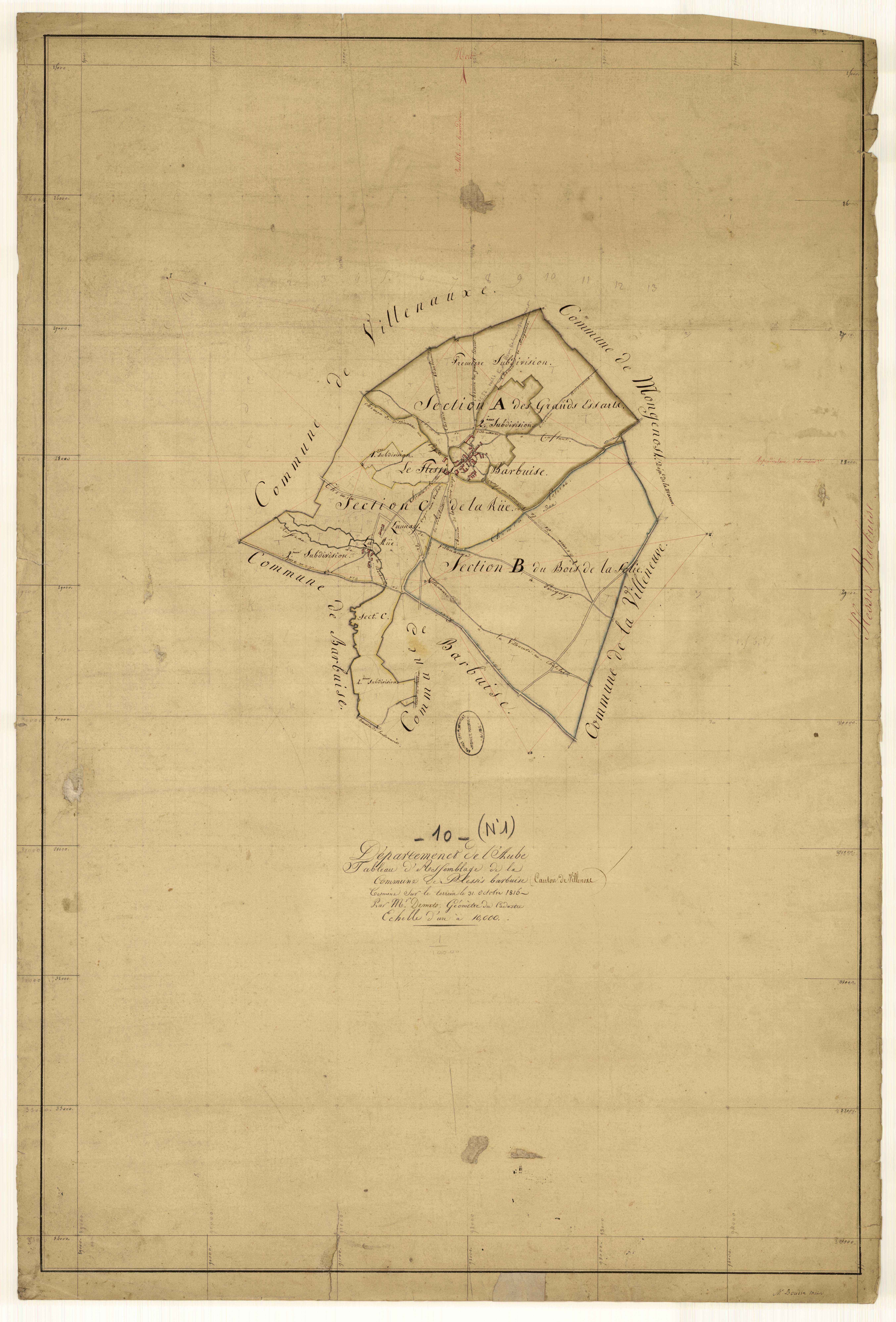Plessis-Barbuise, tableau d'assemblage