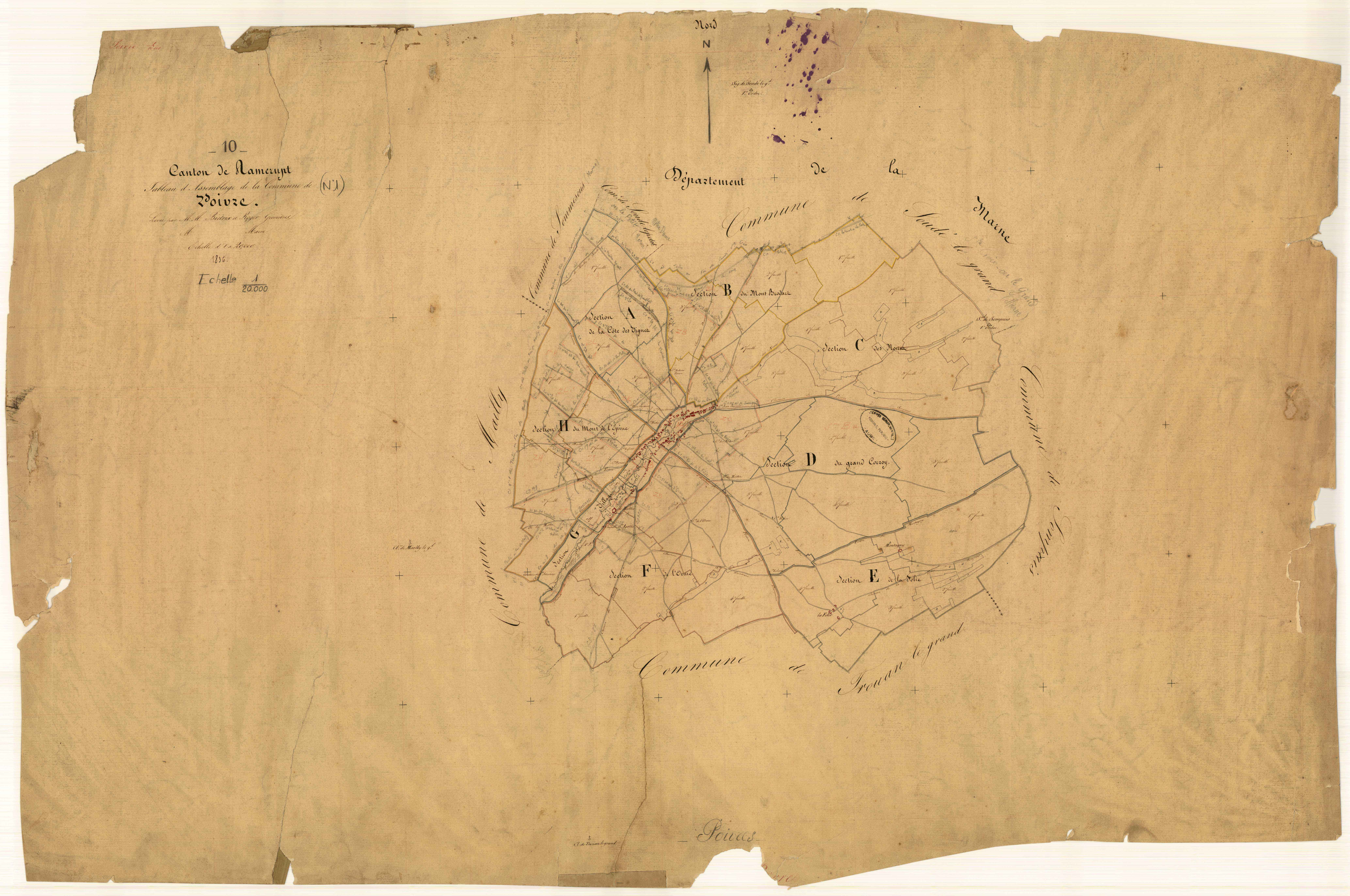 Poivres, tableau d'assemblage