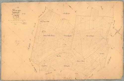 Poivres, section C dite des Noues, feuille n° 4, parcelles n° 749-1082