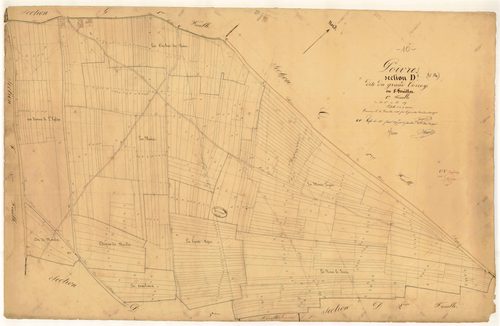 Poivres, section D dite du Grand Corroy, feuille n° 1, parcelles n° 1-357