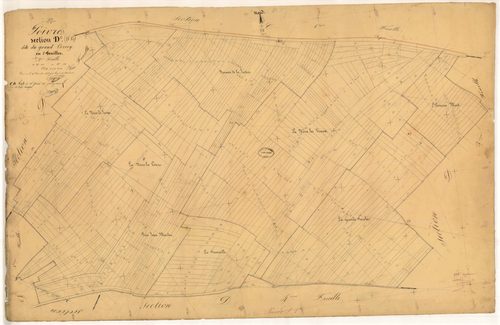 Poivres, section D dite du Grand Corroy, feuille n° 2, parcelles n° 358-744
