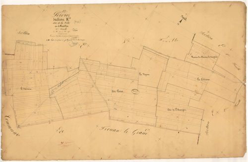 Poivres, section E dite de la Folie, feuille n° 3, parcelles n° 114-245