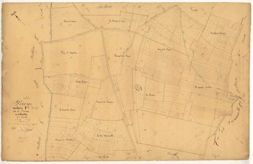 Poivres, section F dite de l'Orme, feuille n° 2, parcelles n° 198-444