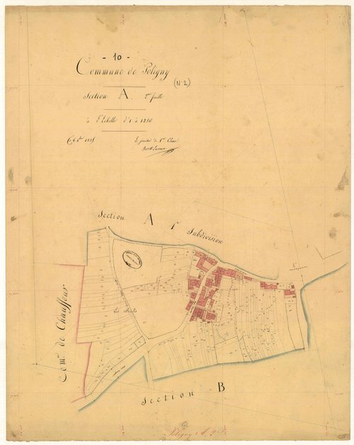 Poligny, section A, feuille n° 2