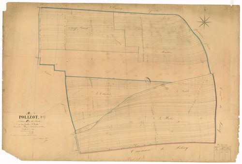 Polisot, section A dite de la Lande, feuille n° 5, parcelles n°1309-1482