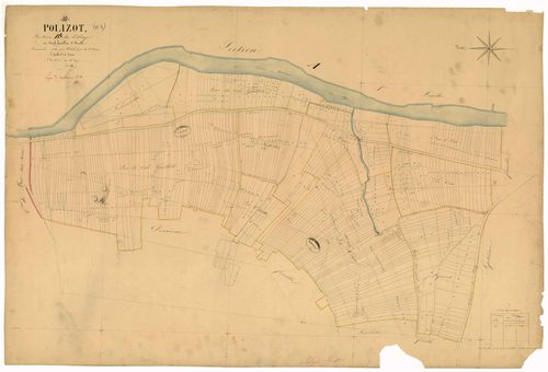 Polisot, section B dite du village, feuille n° 1, parcelles n°1-475