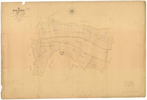 Polisot, section B dite du village, feuille n° 3, parcelles n°601-880