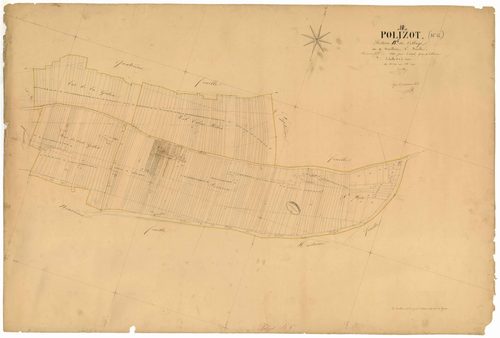 Polisot, section B dite du village, feuille n° 6, parcelles n°1208-1476