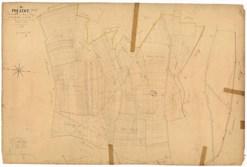 Polisot, section C dite de la Maison Rouge, feuille n° 1, parcelles n°1-280
