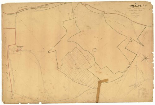 Polisot, section C dite de la Maison Rouge, feuille n° 3, parcelles n°398-434