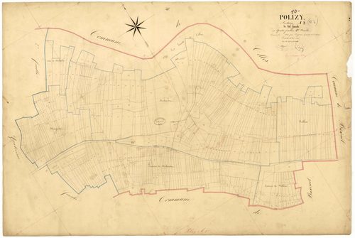 Polisy, section A dite de Val Franche, feuille n° 3, parcelles n° 678-1016