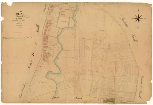Polisy, section B dite du Château, feuille n° 5, parcelles n° 1084-1384