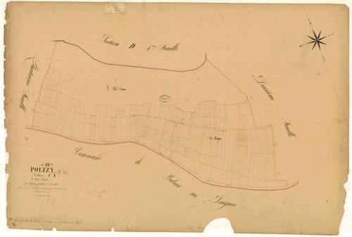 Polisy, section C dite de Saint Firmin, feuille n° 3, parcelles n° 949-1125