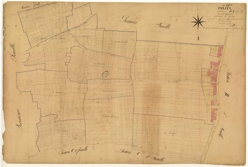 Polisy, section D dite de Val Vilaine, feuille n° 2, parcelles n° 420-904