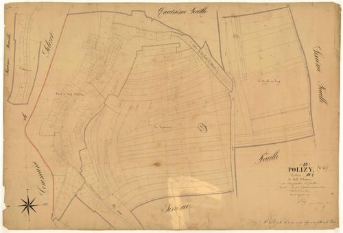 Polisy, section D dite de Val Vilaine, feuille n° 5, parcelles n° 1577-1739