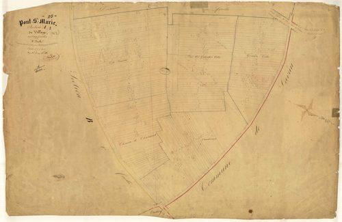 Pont-Sainte-Marie, section A dite du Village, feuille n° 1, parcelles n° 1-268