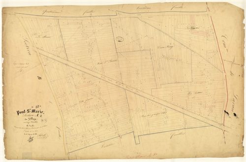 Pont-Sainte-Marie, section A dite du Village, feuille n° 2, parcelles n° 269-686