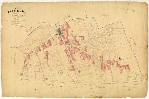Pont-Sainte-Marie, section A dite du Village, feuille n° 4, parcelles n° 1400-2041