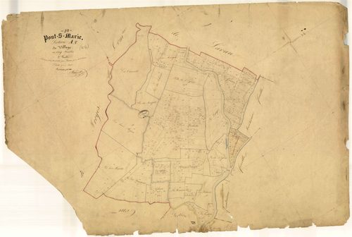 Pont-Sainte-Marie, section A dite du Village, feuille n° 5, parcelles n° 2042-2466