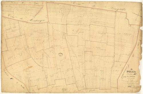 Pougy, section D dite des Gravières, feuille n° 1, parcelles n°1-773